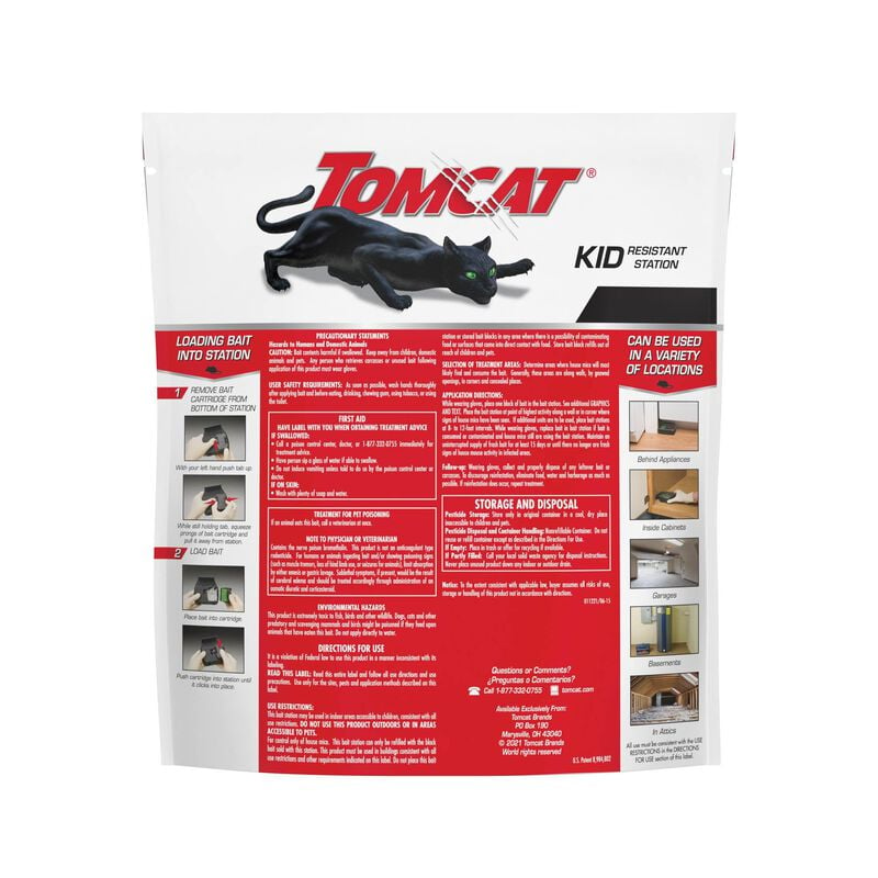 Tomcat® Mouse Killer Child Resistant, Refillable Station) image number null