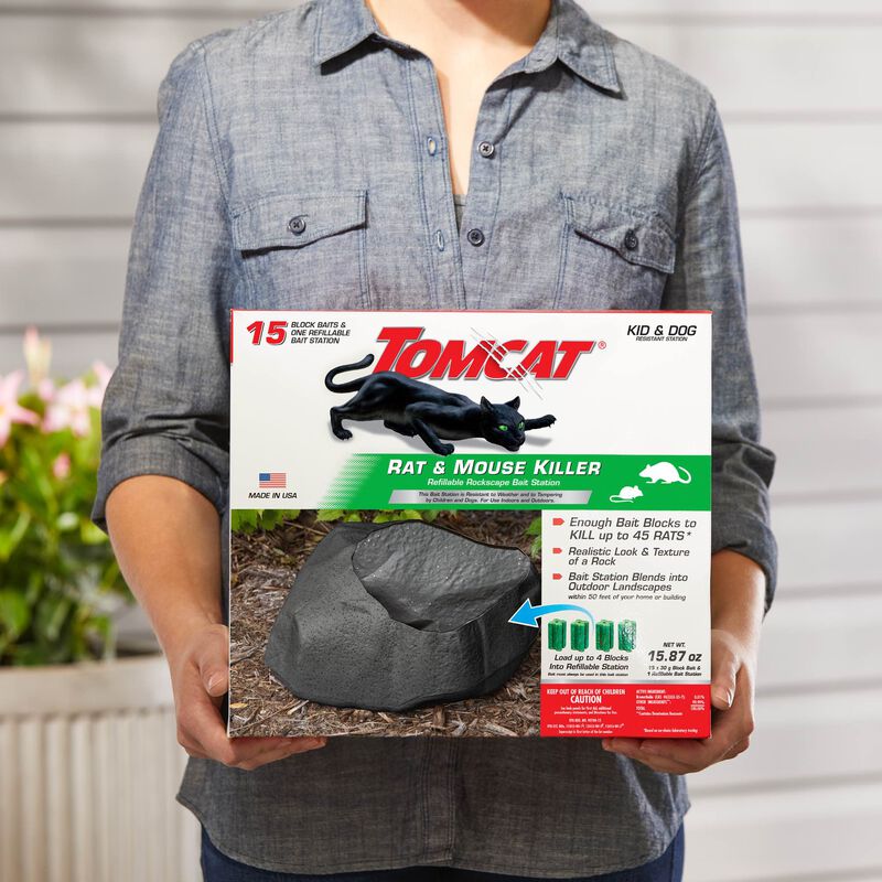 Tomcat Bait Station - Set of 6 Outpost Rat Bait Stations, Complete Rodent  Control Solution