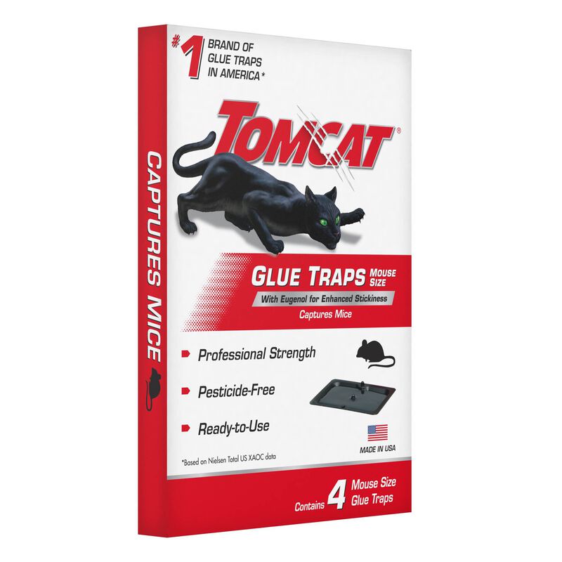 Tomcat® Glue Traps Mouse Size with Eugenol for Enhanced Stickiness image number null