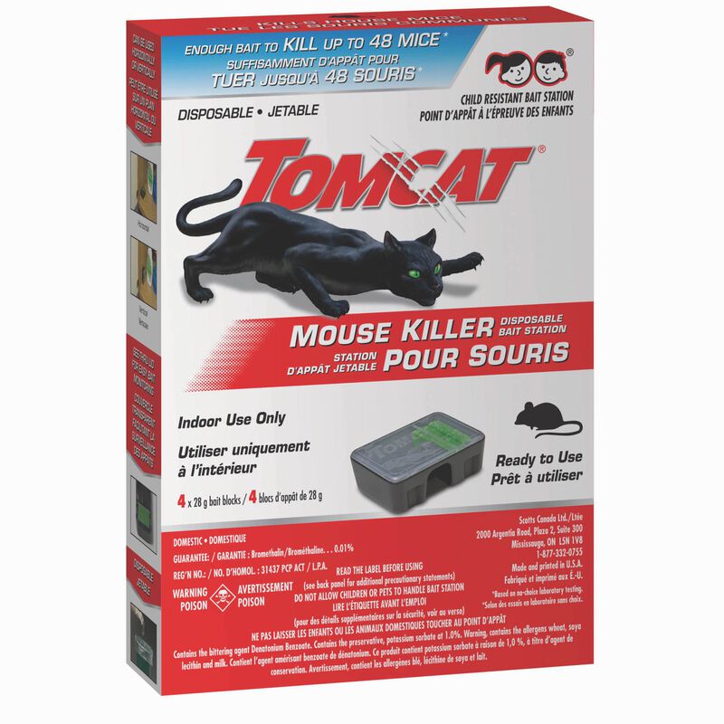 Tomcat Bait Station, Mouse Killer II, Disposable