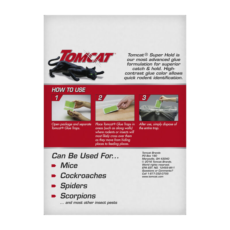 Tomcat® Super Hold Glue Traps Mouse Size image number null