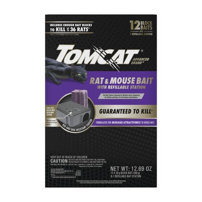 Tomcat Advanced Brand Rat & Mouse Bait with Refillable Station
