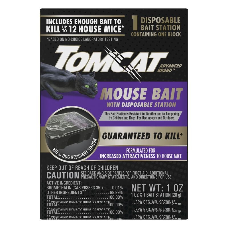 Tomcat Advanced Brand Mouse Bait with Disposable Station image number null