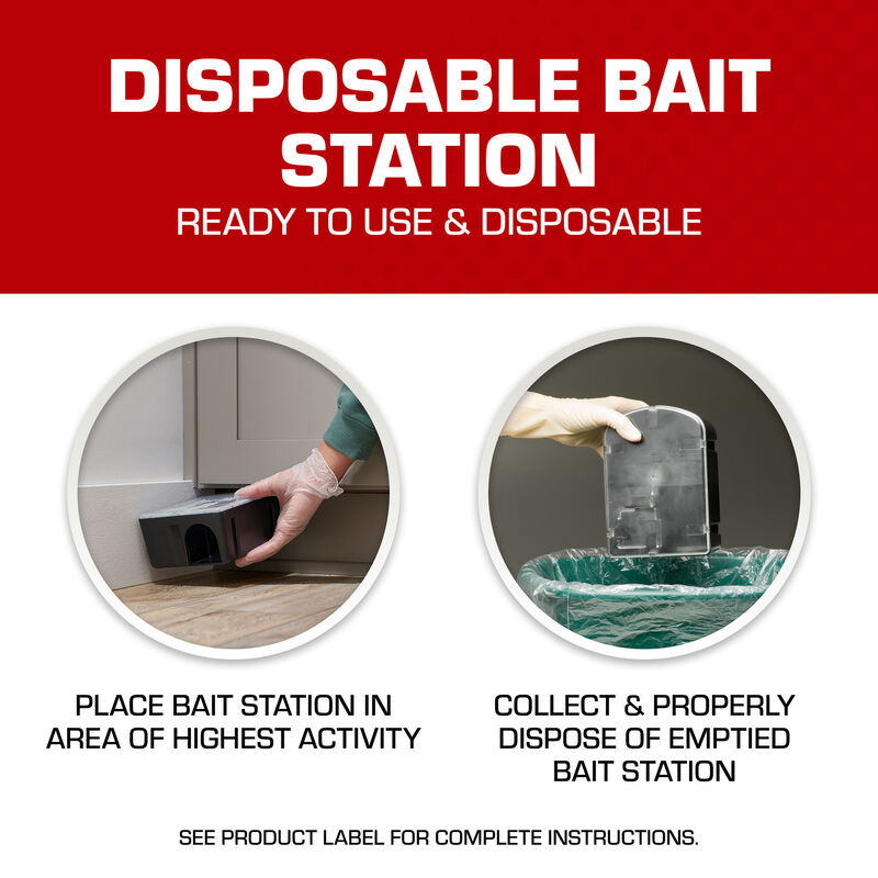 Tomcat Indoor/Outdoor Disposable Rat Killer Bait Station, Child Resistant,  1-pk