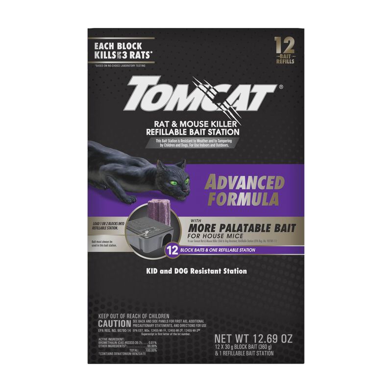 Tomcat® Rat & Mouse Killer Refillable Bait Station - Advanced Formula image number null