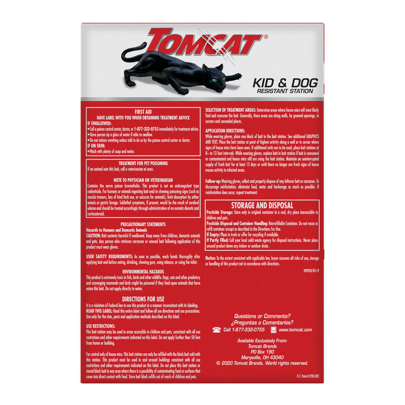 Tomcat® Mouse Killer Child & Dog Resistant, Refillable Stations image number null