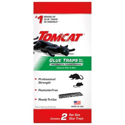 Tomcat® Glue Traps Rat Size with Eugenol for Enhanced Stickiness
