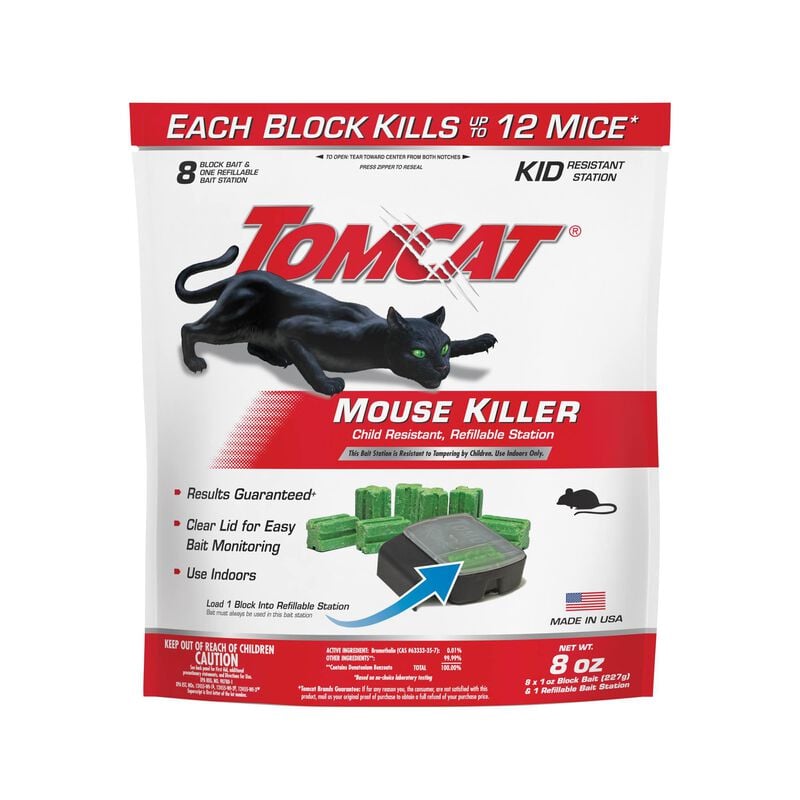 Tomcat® Mouse Killer Child Resistant, Refillable Station) image number null