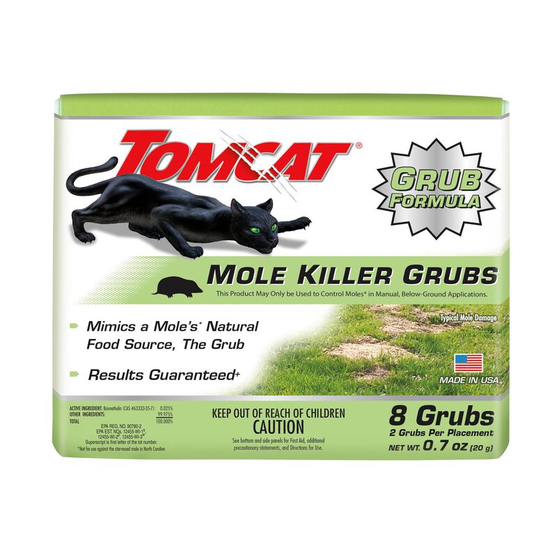 TomCat Mole Killer Worm Bait (10-Pack) Mimics A Moles Real Food