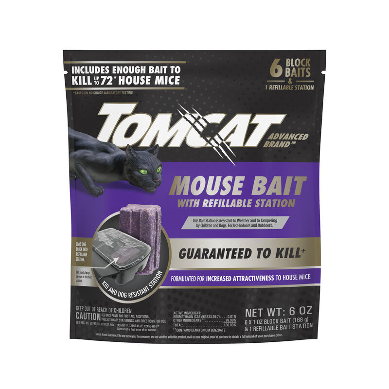 Tomcat Kill and Contain Mouse Trap, 2-Pack set of 2 - Total 4 Traps - With  Attractant Gel