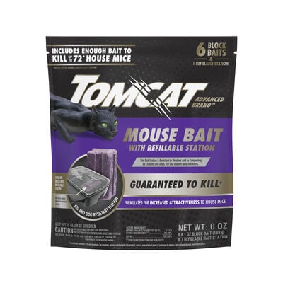 Tomcat Advanced Brand Mouse Bait with Refillable Station