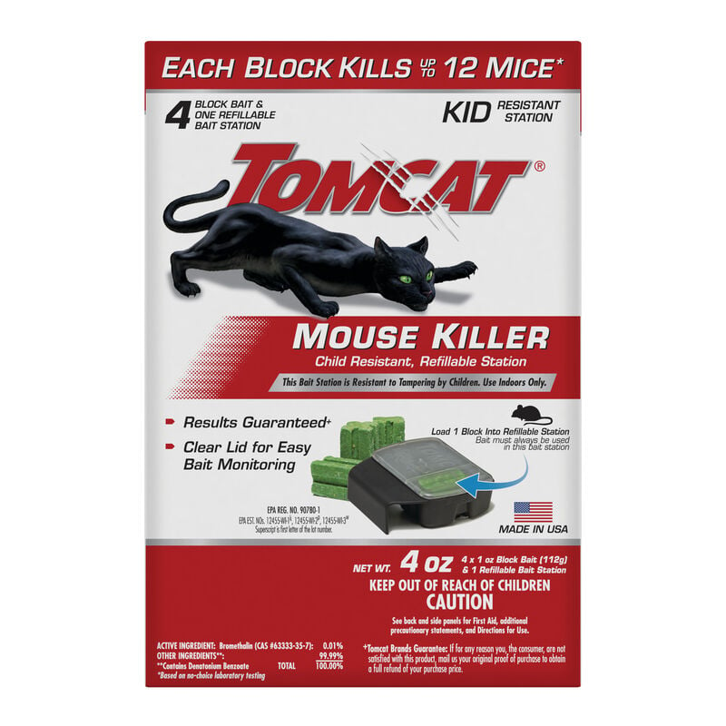 Tomcat® Mouse Killer Child Resistant, Refillable Station image number null
