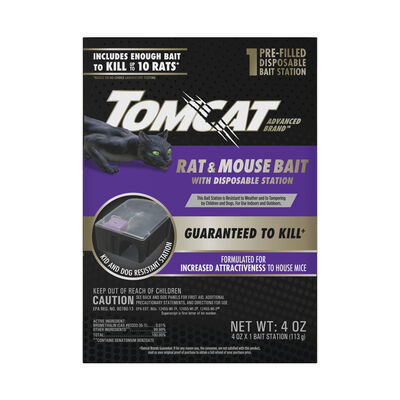 Tomcat Advanced Brand Rat & Mouse Bait with Disposable Station