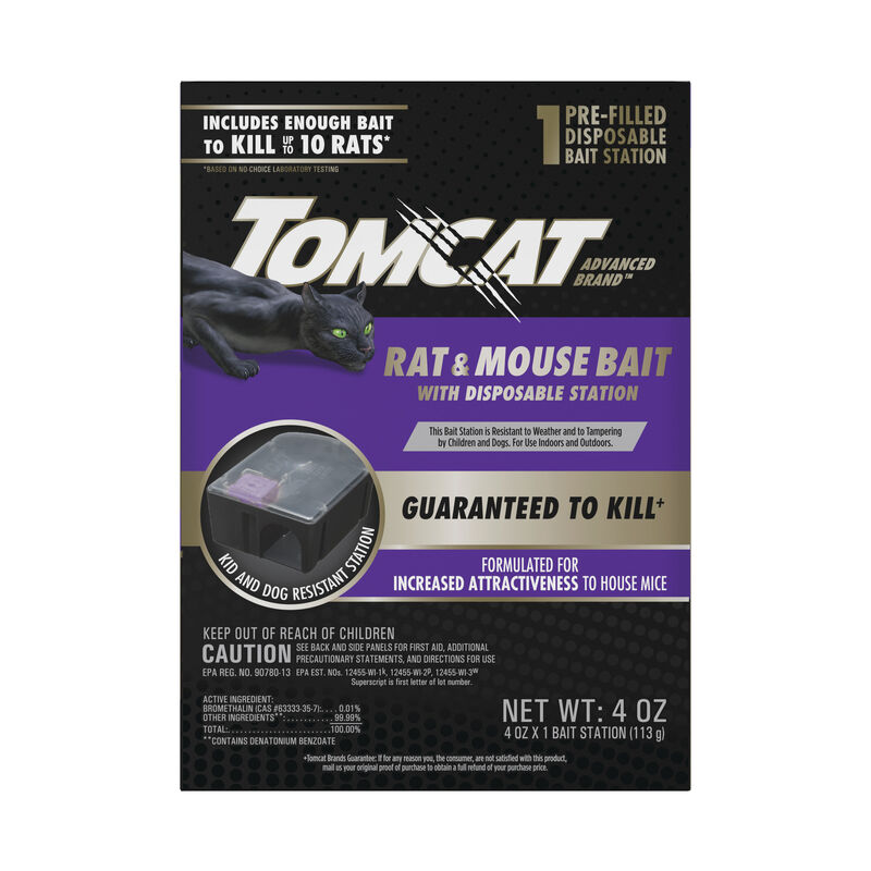 Tomcat Advanced Brand Rat & Mouse Bait with Disposable Station image number null