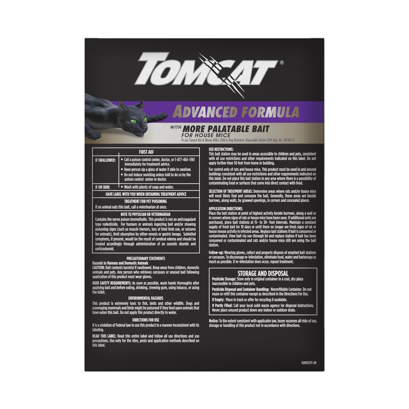 Tomcat® Rat & Mouse Killer Disposable Bait Station - Advanced Formula image number null