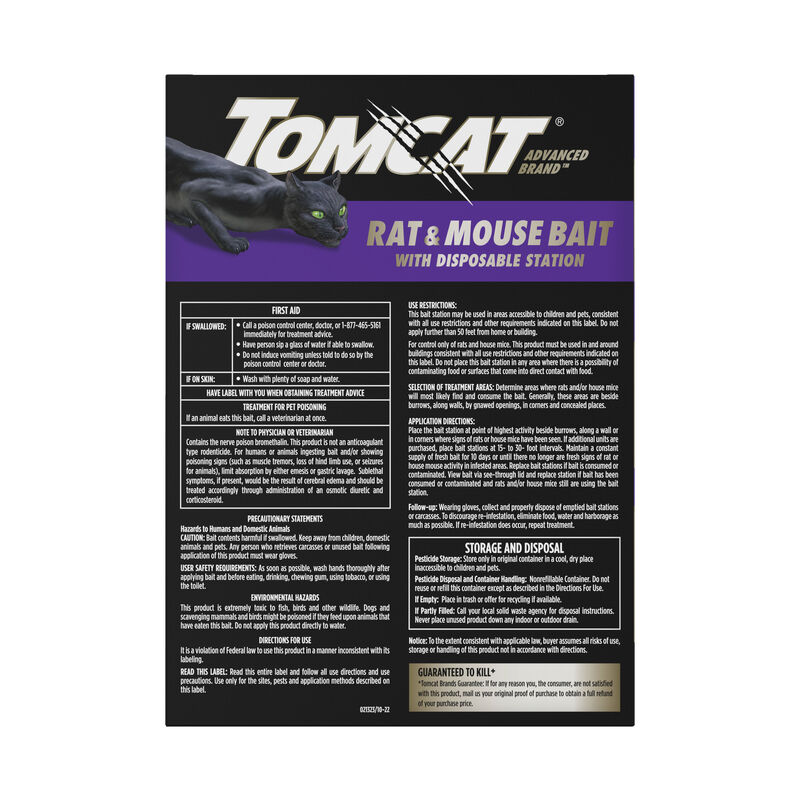 Tomcat Advanced Brand Rat & Mouse Bait with Disposable Station image number null