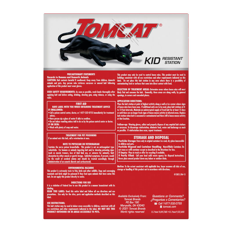 Tomcat® Mouse Killer Child Resistant, Disposable Station image number null