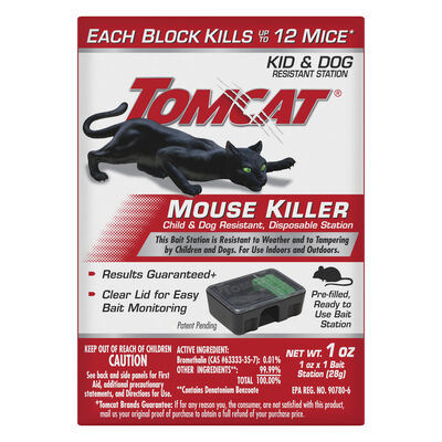 Tomcat® Mouse Killer Child and Dog Resistant, Disposable Station