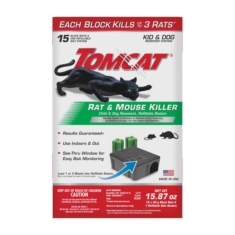 Tomcat® Rat and Mouse Killer Child and Dog Resistant, Refillable Station image number null