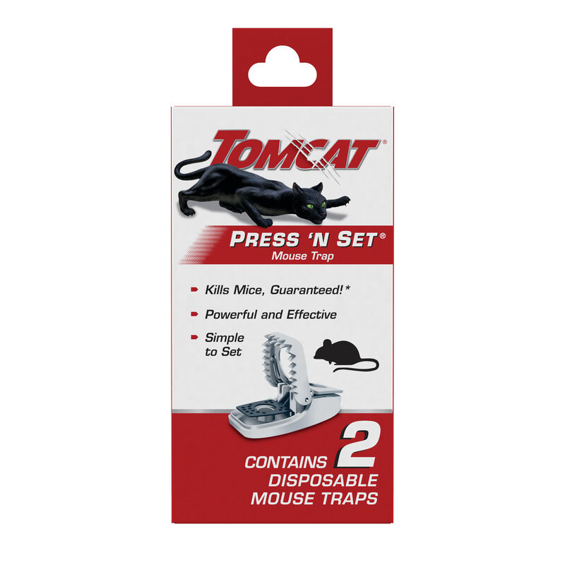 Tomcat Press 'N Set Mouse Trap, 2 count