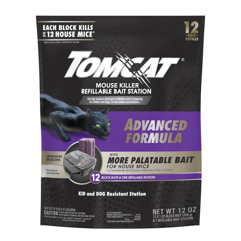Tomcat® Mouse Killer Refillable Bait Station - Advanced Formula image number null