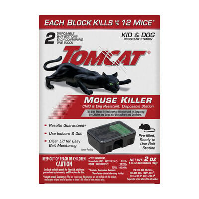 Tomcat® Mouse Killer Child & Dog Resistant, Disposable Station